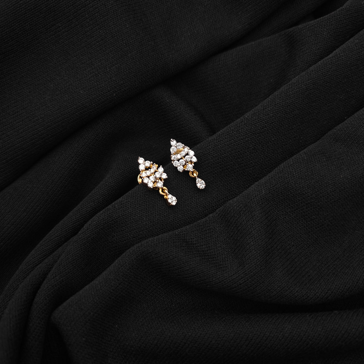 92.5 silver diamond finishing earrings -RCSB036-1