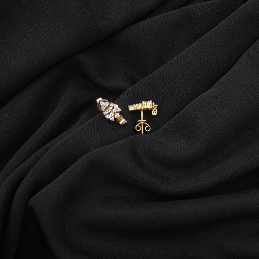 92.5 silver diamond finishing earrings -RCSB036-1