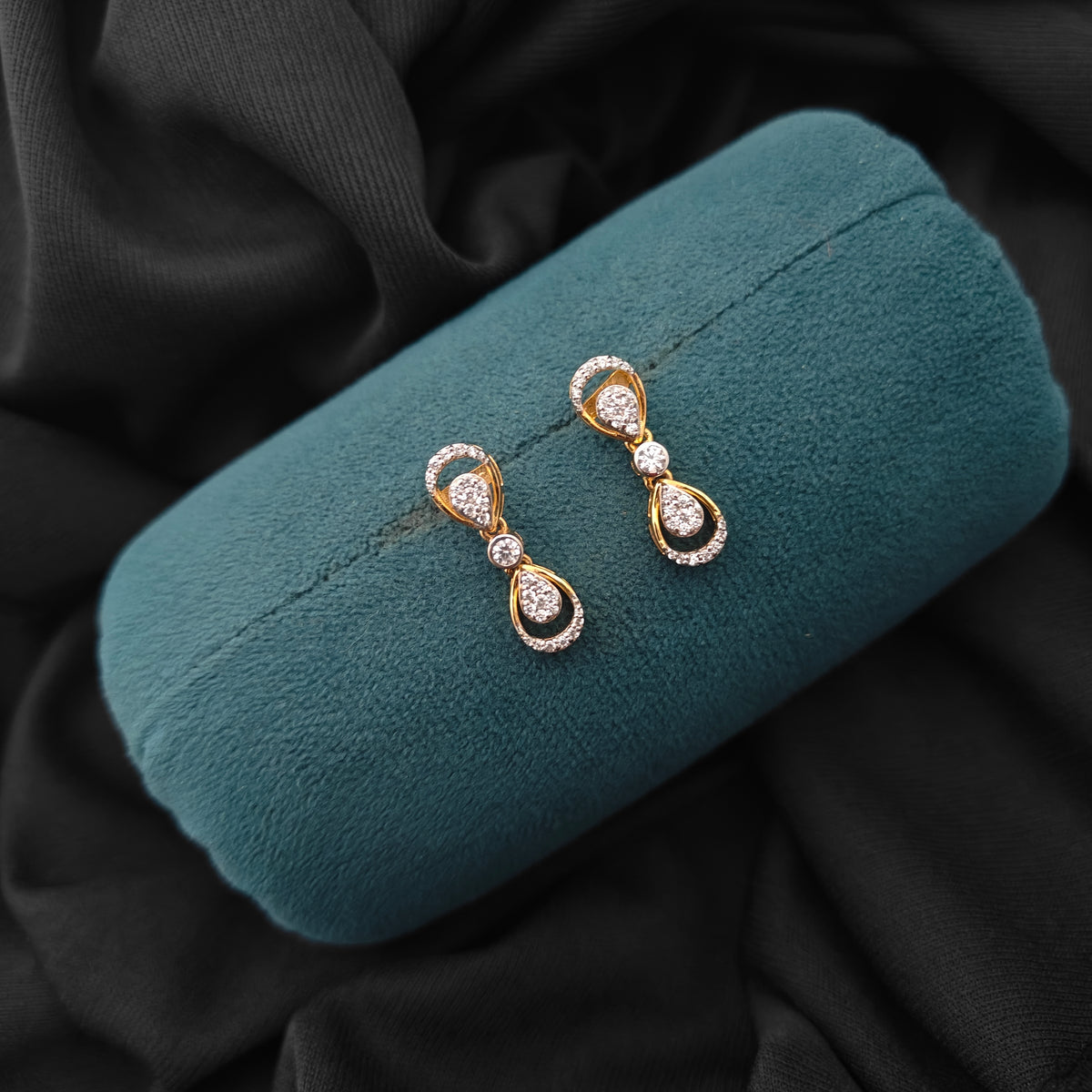 92.5 silver diamond finishing earrings -RCH1395