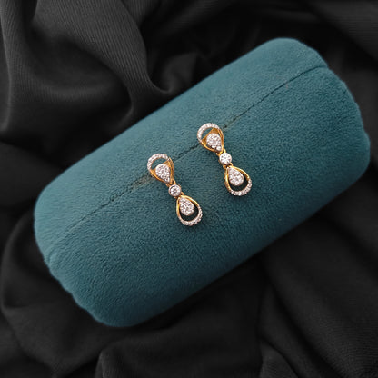 92.5 silver diamond finishing earrings -RCH1395