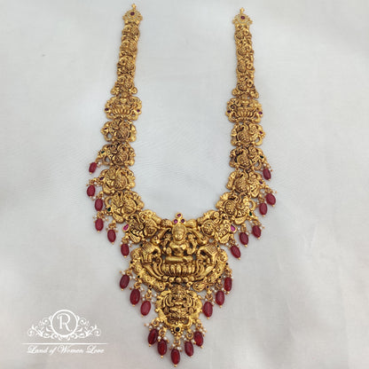 Elegant Silver Nakshi Haram-RCM905