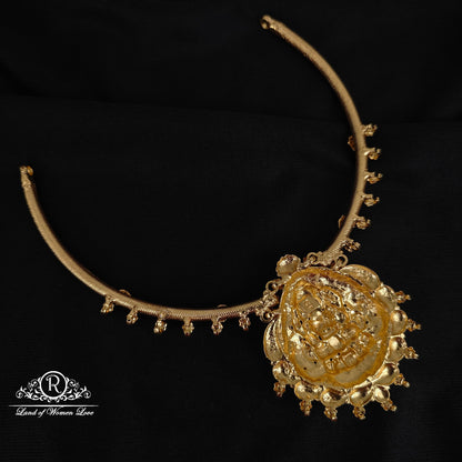 92.5 Silver Simple and cute Lakshmi devi design kante-RCM173