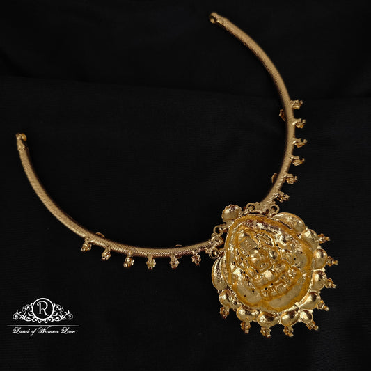 92.5 Silver Simple and cute Lakshmi devi design kante-RCM173