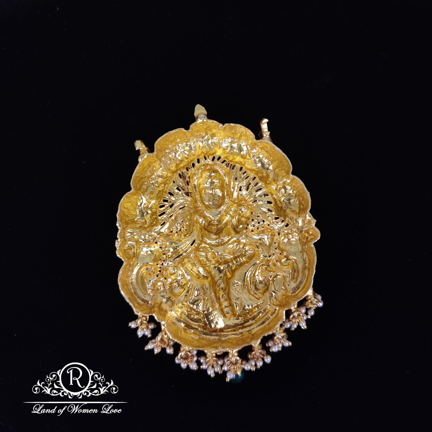 Mat Finishing Silver Mala Locket-RCJR685