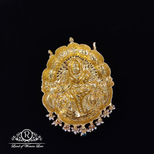 Mat Finishing Silver Mala Locket-RCJR685