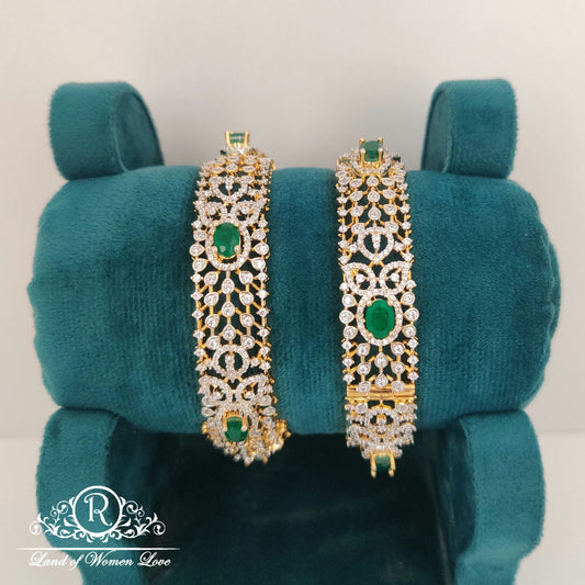 bangle diamond finishing silver bangles-rc85-90cp030 92.5 silver ramala jewelry / ramala collections