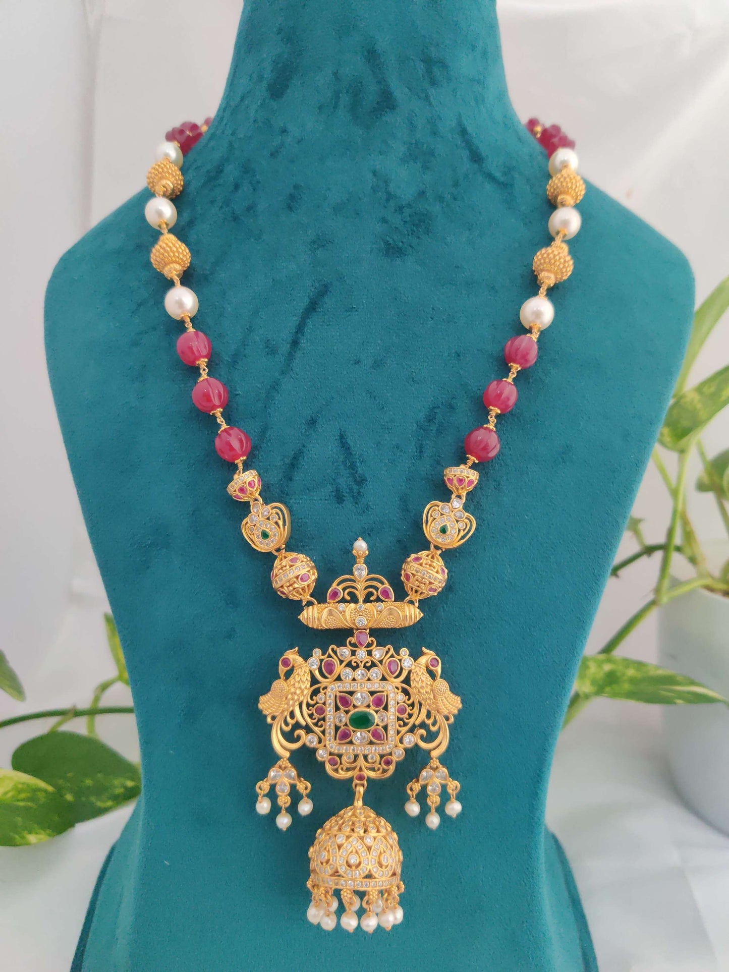 haram silver with gold coating haram m148 pearl 92.5 silver ramala jewelry / ramala collections