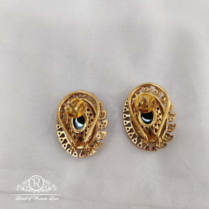 92.5 Silver Jewellery Designer Matte CZ- Tops RCV076