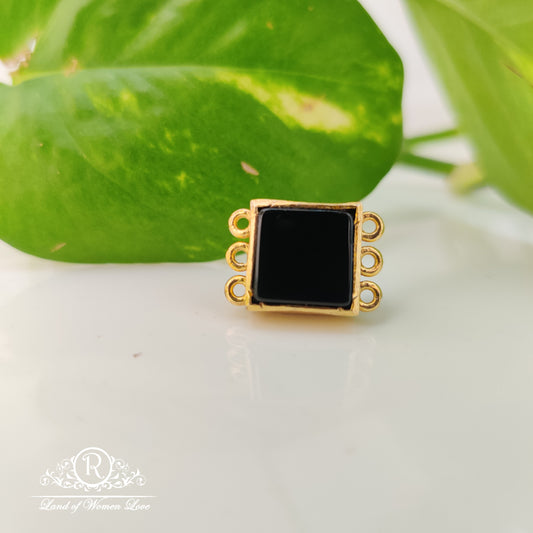 simple and cute silver ã¢å“â¨ black colour side lockets -rca150 92.5 silver ramala jewelry / ramala collections