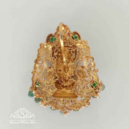 Lord Venkateswara swamy design Silver pendant 4"-RCHK0104