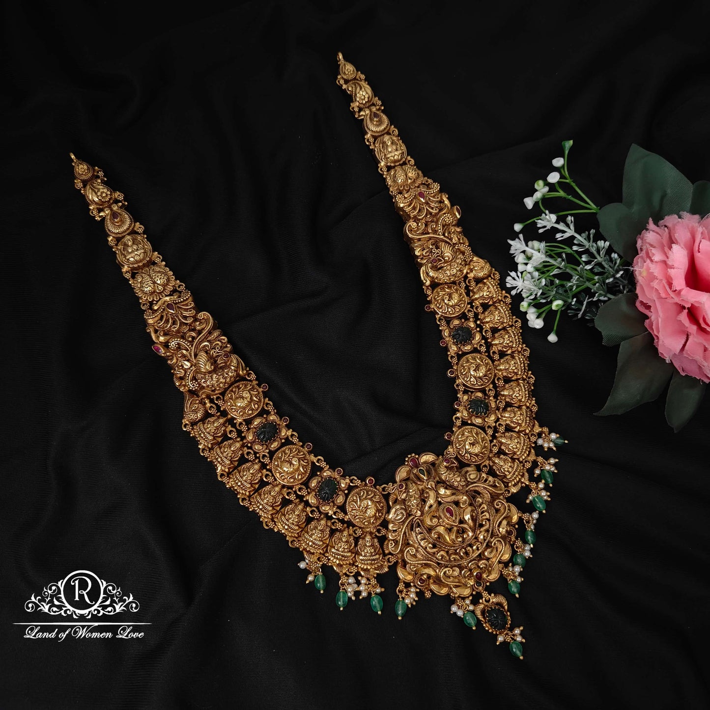 haram beautiful silver nakshi haram-rcm907 92.5 silver ramala jewelry / ramala collections