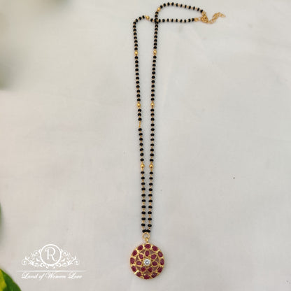 pendant beautiful black beads chain with pendant "20-rch429 92.5 silver ramala jewelry / ramala collections