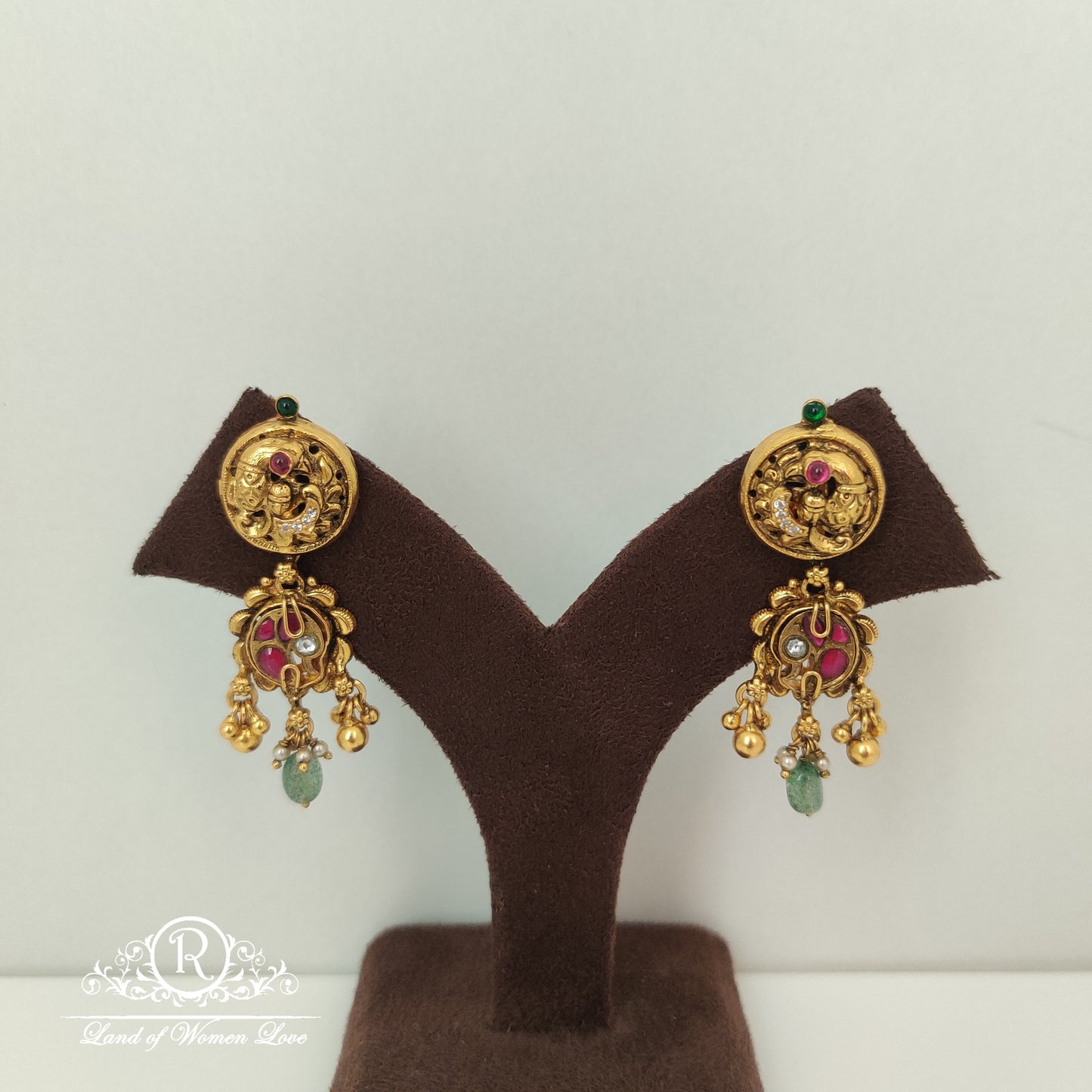 earrings nakshi silver earrings-rc85-90cp032 92.5 silver ramala jewelry / ramala collections