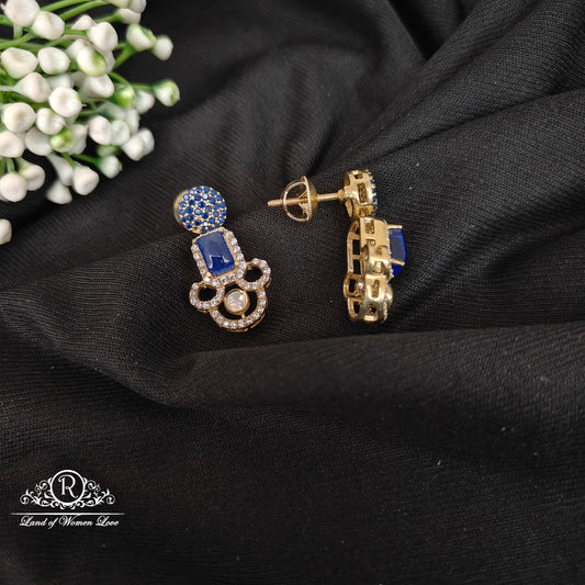 92.5 silver simple and Cute earrings - RCDS0512