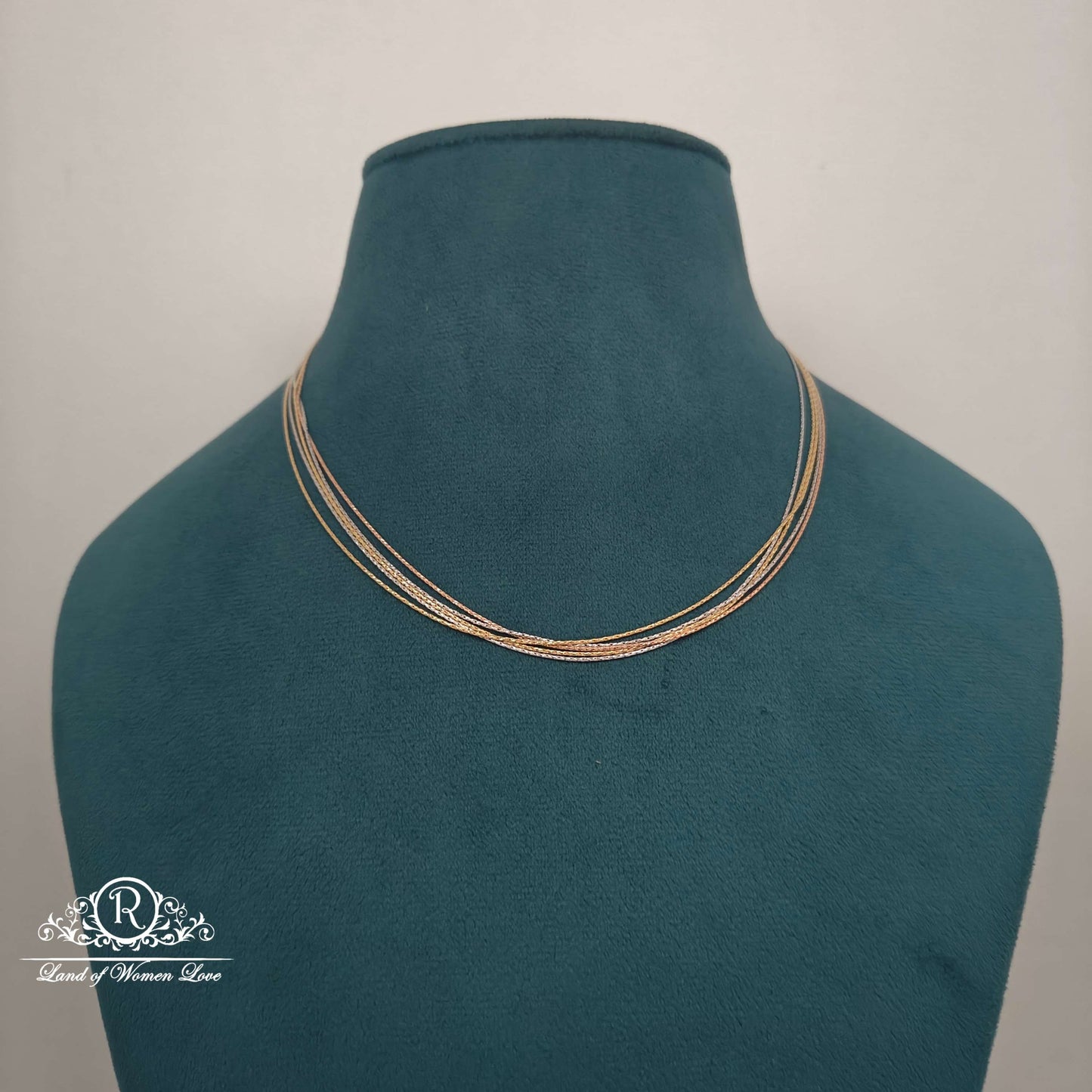 imported ilatian 3 tone chains-rcg299 92.5 silver ramala jewelry / ramala collections