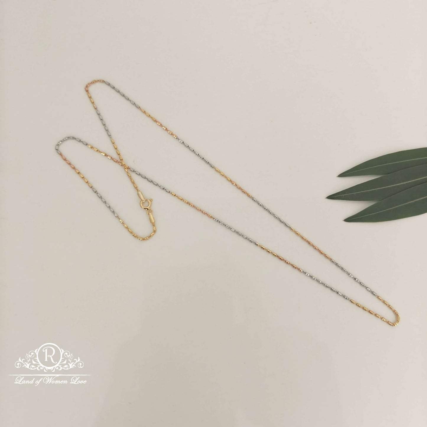 chain imported italian 3 tone chain-rcg301 92.5 silver ramala jewelry / ramala collections