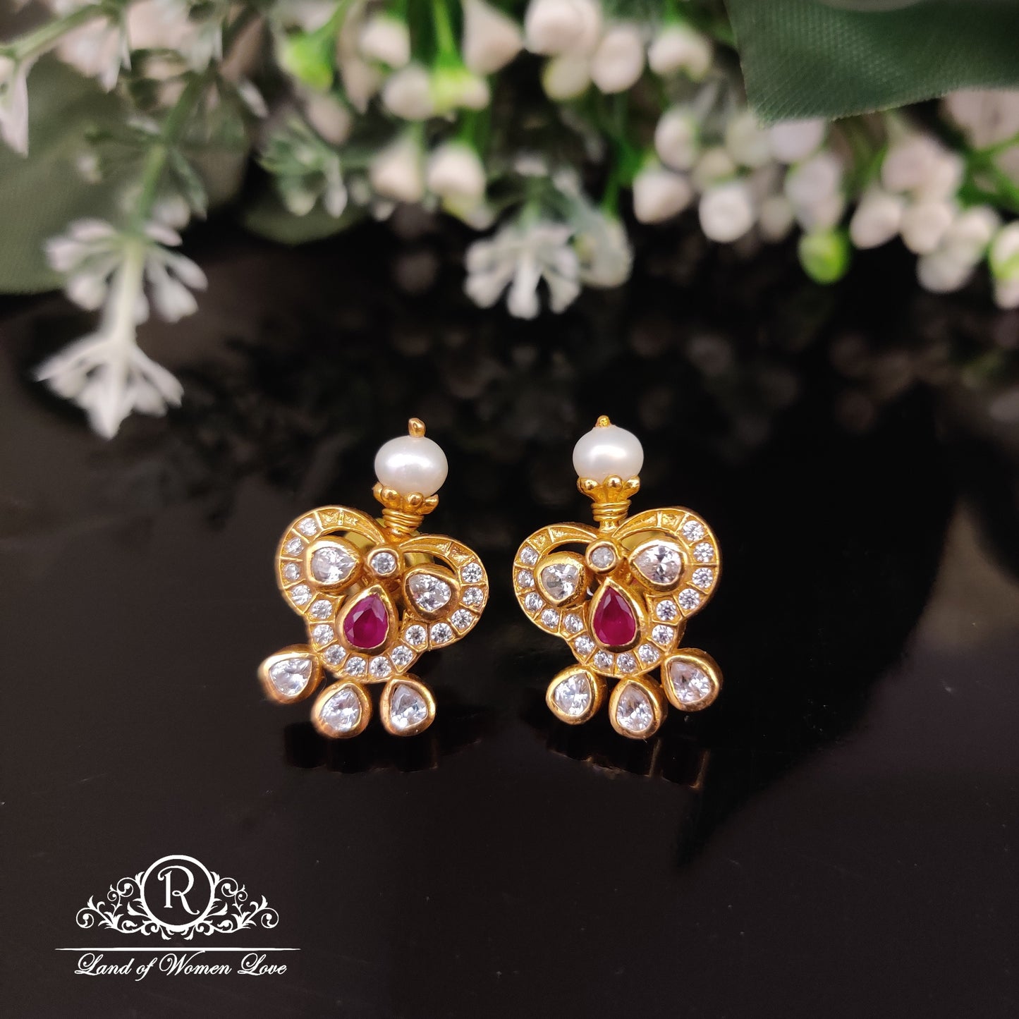 stud silver studs-rc85-70cp074 92.5 silver ramala jewelry / ramala collections