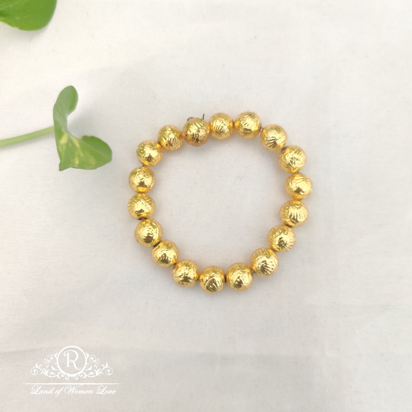 simple and cute silver with gold polish balls with design -rch420 92.5 silver ramala jewelry / ramala collections