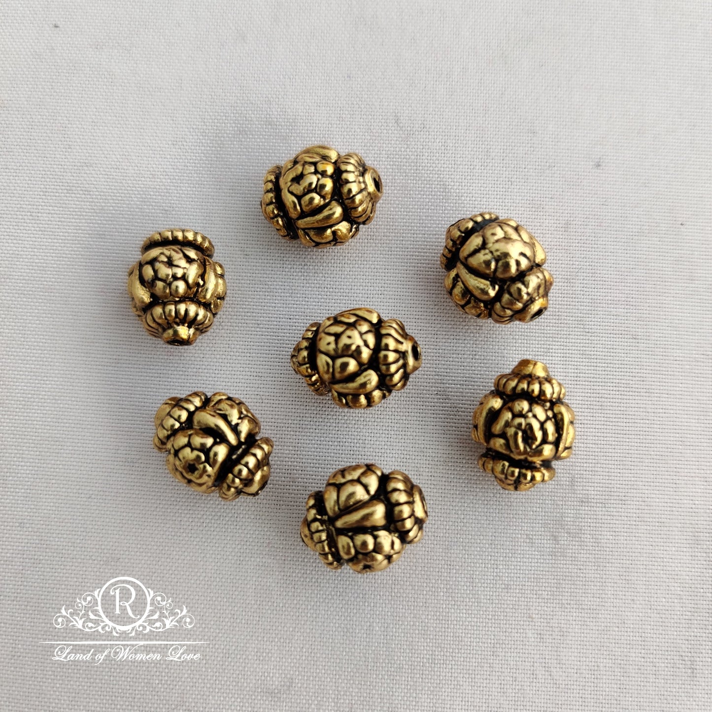 silver base gold polish nakshi ball :rcp005 92.5 silver ramala jewelry / ramala collections
