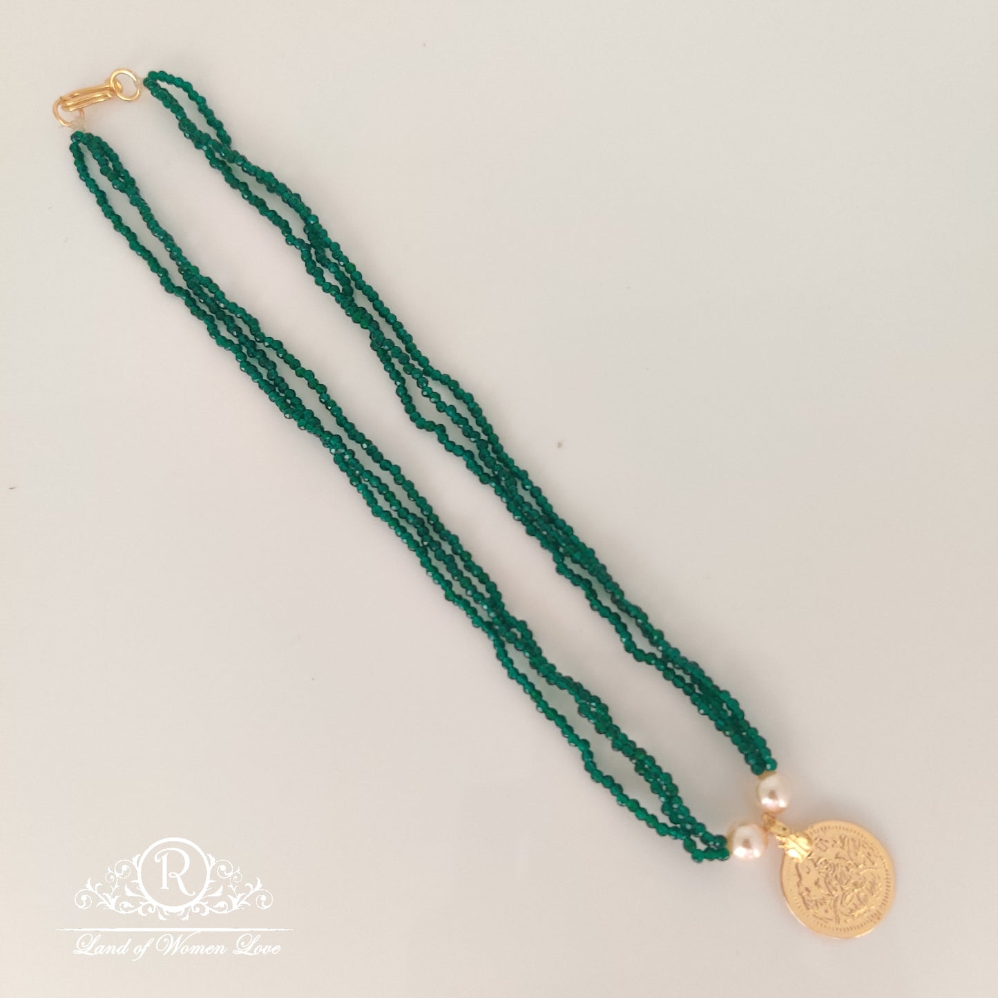 green cz- beads mala-rchk0099 cz 92.5 silver ramala jewelry / ramala collections