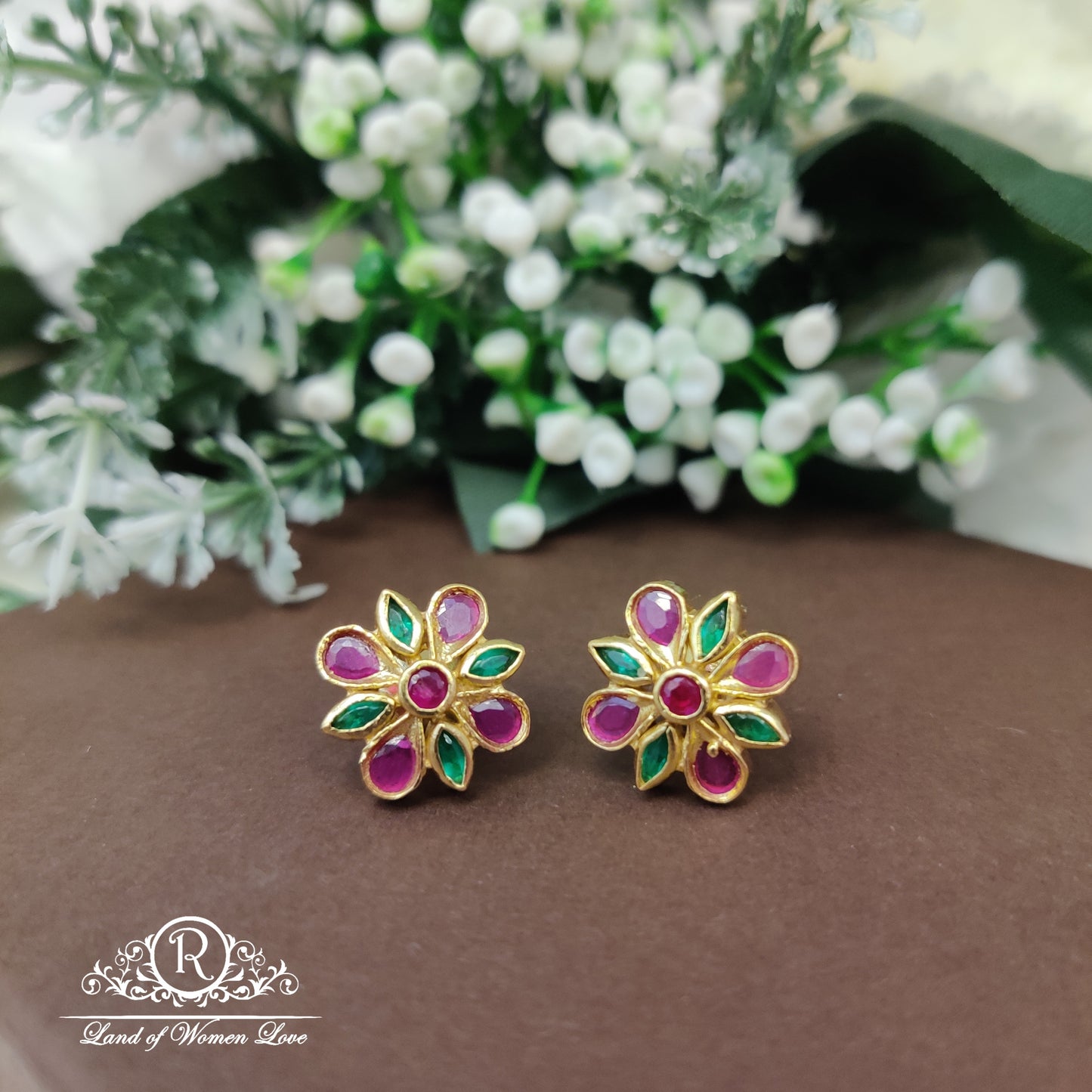 stud simple and cute silver studs-rc85-70cp058 92.5 silver ramala jewelry / ramala collections