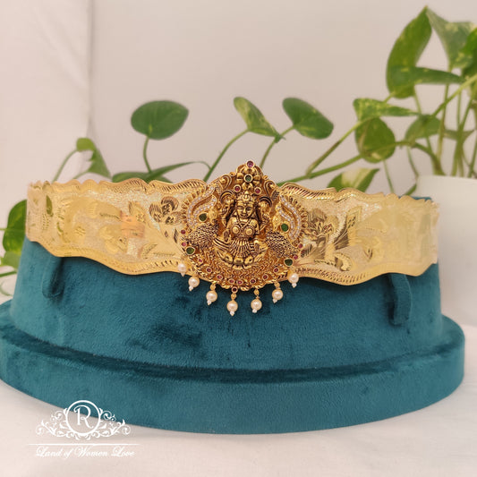 92.5 silver hip belt with 22k gold coating "40-rct32 92.5 silver ramala jewelry / ramala collections