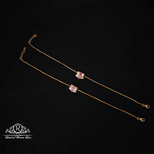 silver lotus design kundan-rcp093 kundan 92.5 silver ramala jewelry / ramala collections