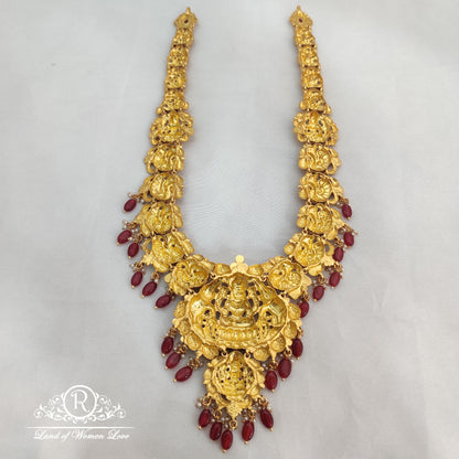 Elegant Silver Nakshi Haram-RCM905