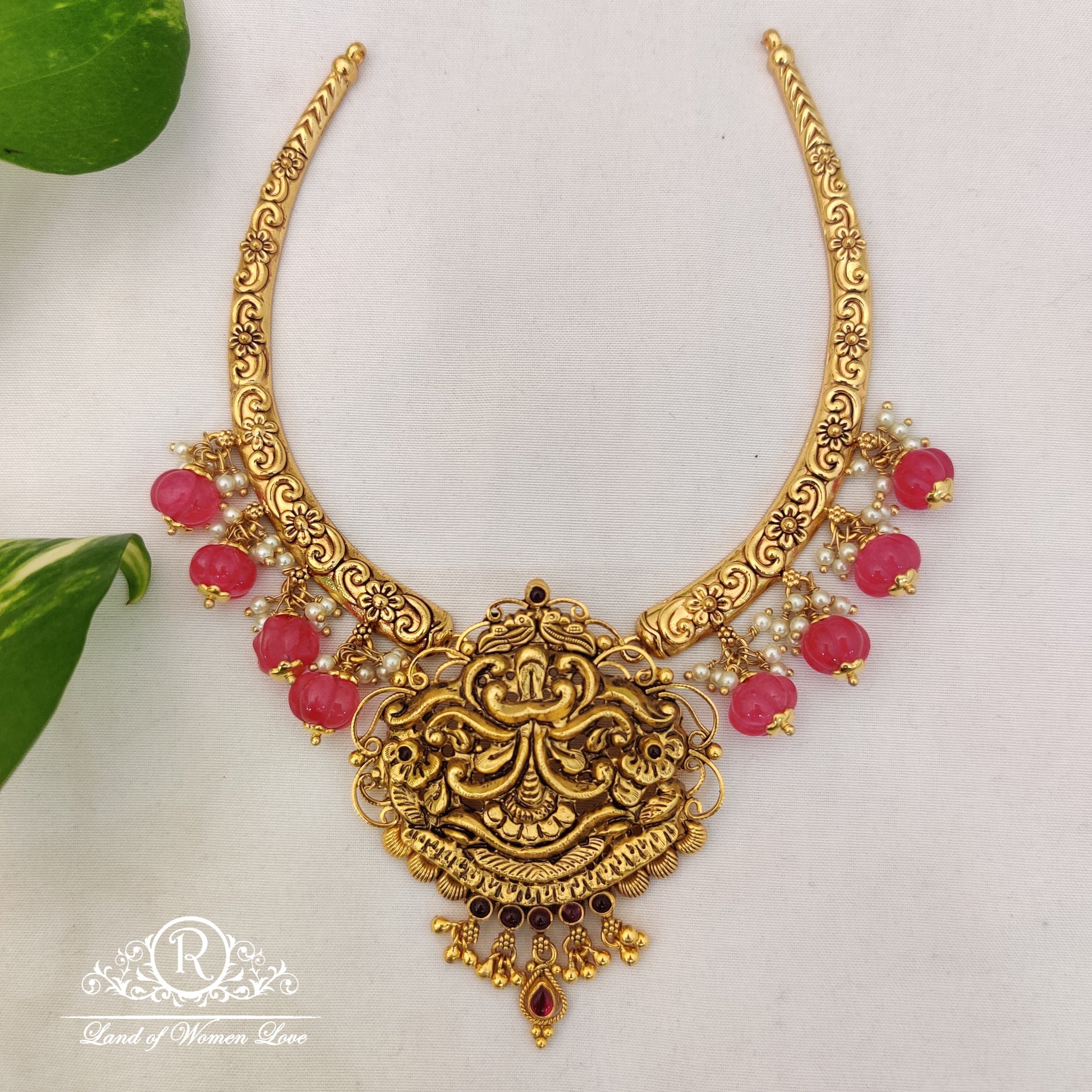 necklace beautiful kantey with pumpkin beads hanging with pendent ã¢å“â¨"12-rca114v046 92.5 silver ramala jewelry / ramala collections