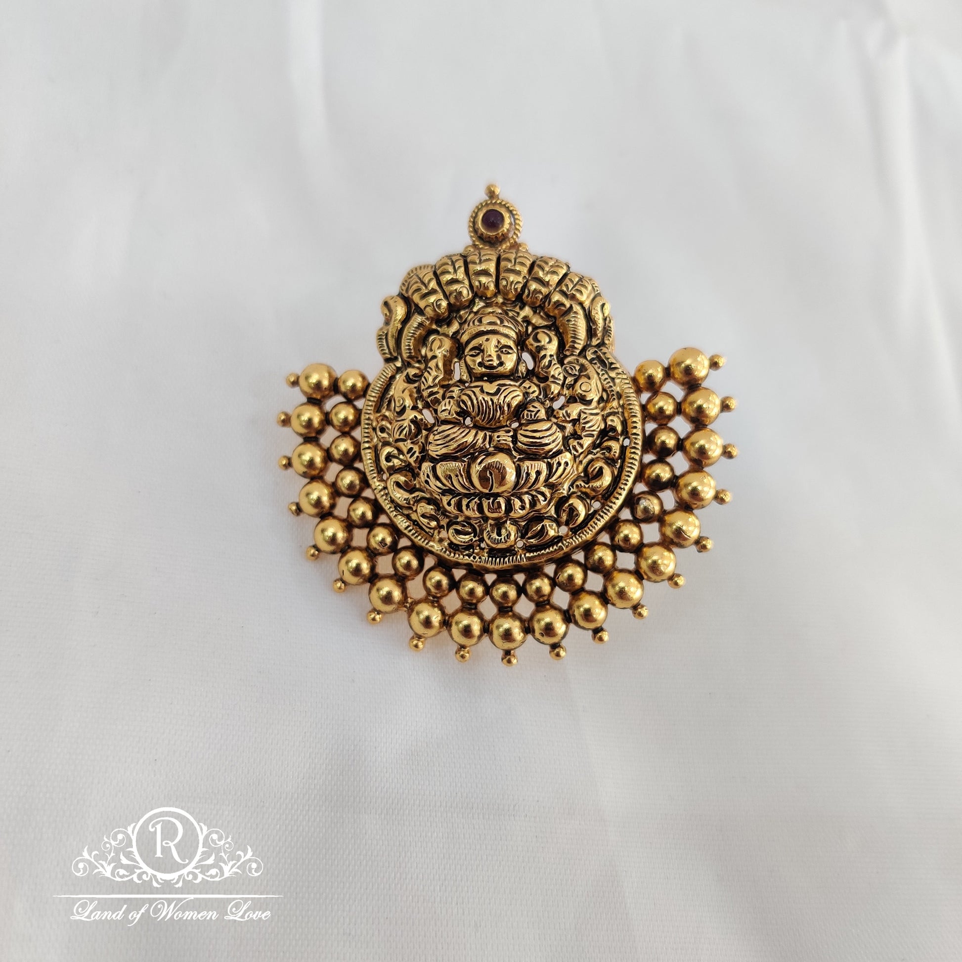 pendant 92.5 silver jewelry lakshmi devi nagara pendant rcv078 92.5 silver ramala jewelry / ramala collections
