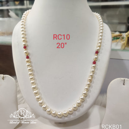 92.5 silver jewelry pearls mala 20"rckb01 92.5 silver ramala jewelry / ramala collections