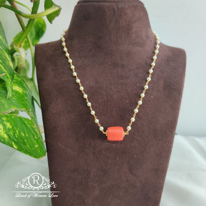 chain 92.5 silver jewelry pearl and jasper gemstone chain rcw001 pearl 92.5 silver ramala jewelry / ramala collections