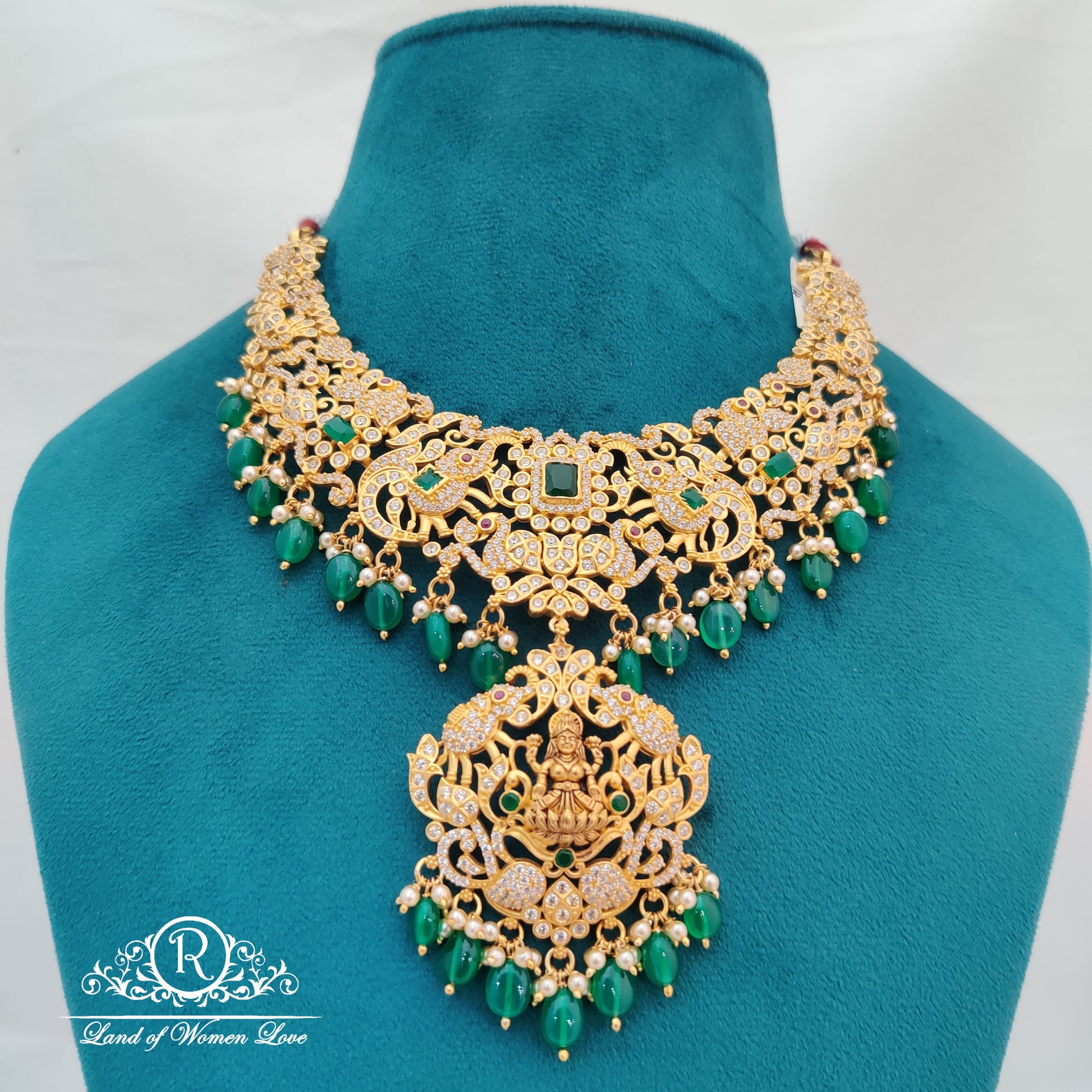 necklace original cz- silver necklace-rcm900 cz 92.5 silver ramala jewelry / ramala collections