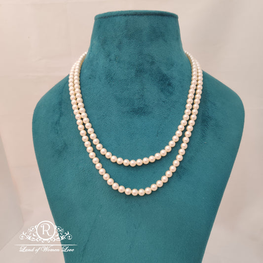 cultural richness ã°å¸â€™âbeautiful beads mala with pearlsã¢å“â¨ã°å¸â¤â 16"-rch544 92.5 silver ramala jewelry / ramala collections