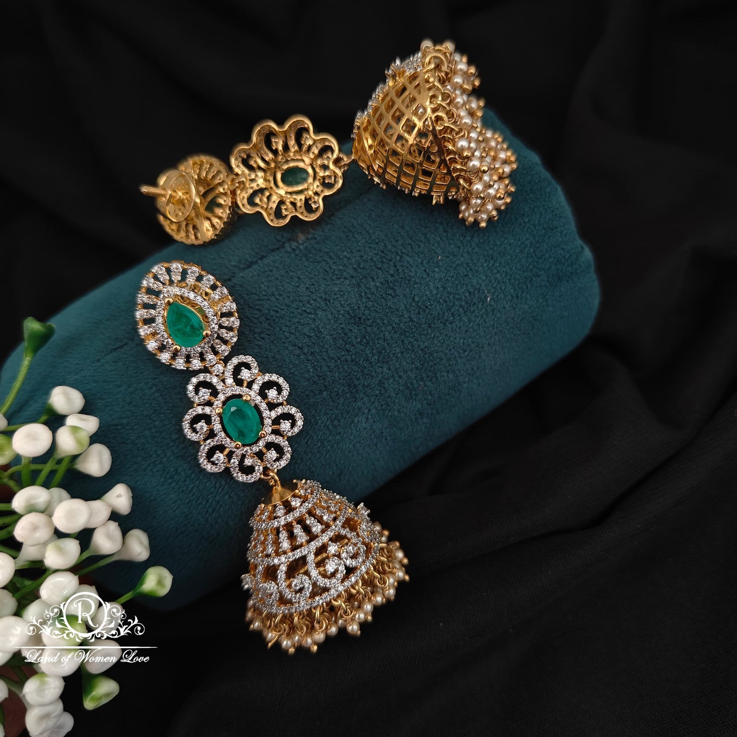 92.5 silver simple and Cute earrings - RCDS0515