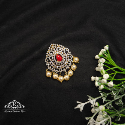 pendant diamond finishing silver pendant coral 92.5 silver ramala jewelry / ramala collections