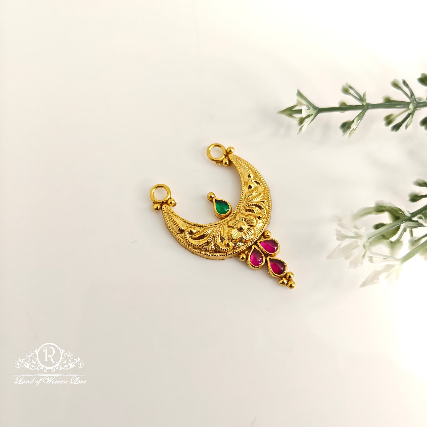 beautiful design silver mala locket-rcjr724 92.5 silver ramala jewelry / ramala collections