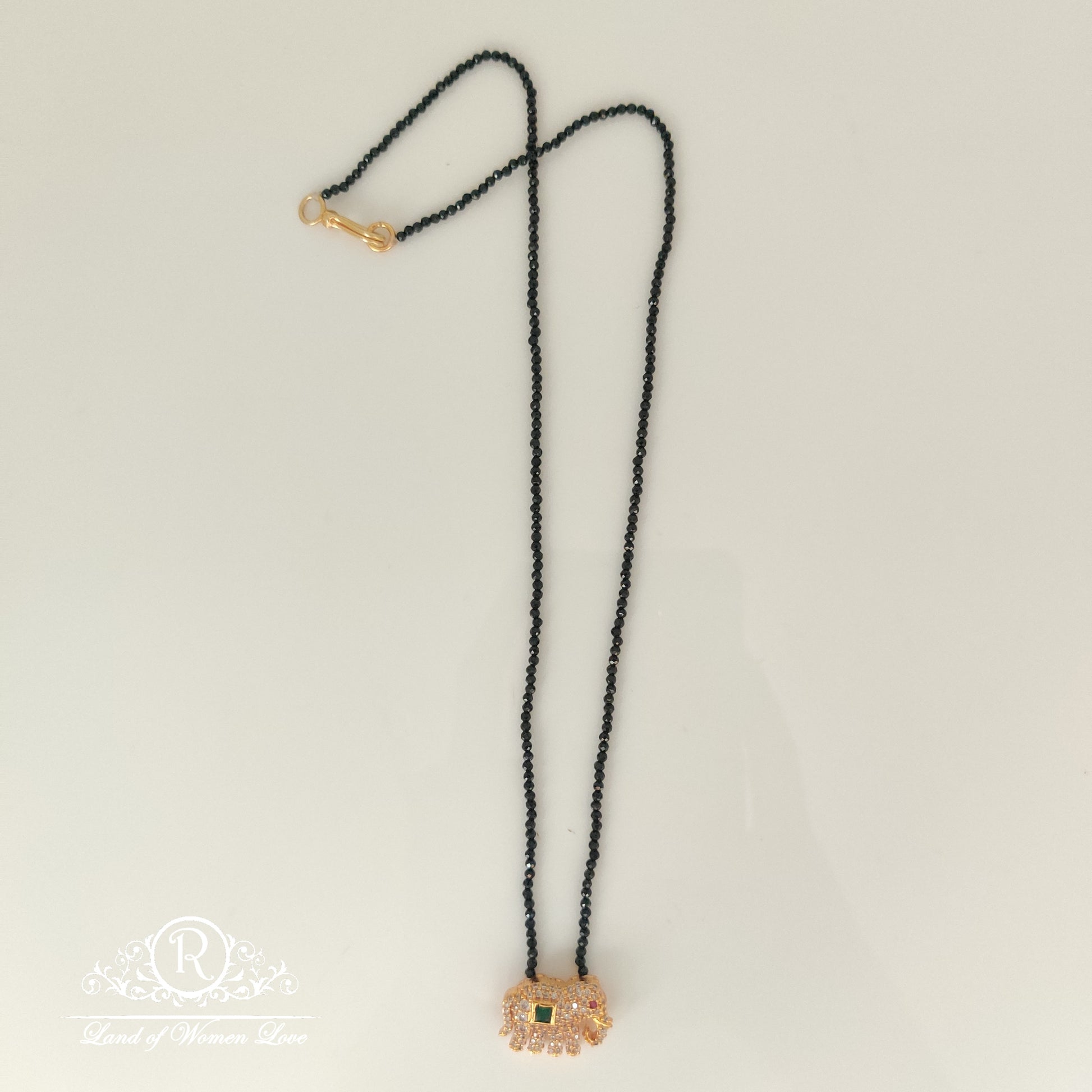 crystals silver black beads-rchk0066 92.5 silver ramala jewelry / ramala collections