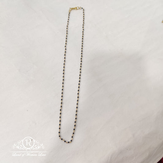 Silver Black Beads RCH341