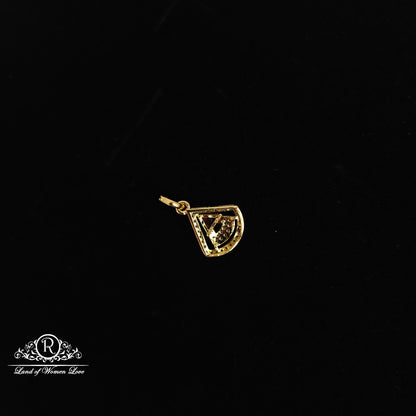 92.5 Silver CZ- Stones Red coloured Pendant set-RCDS095