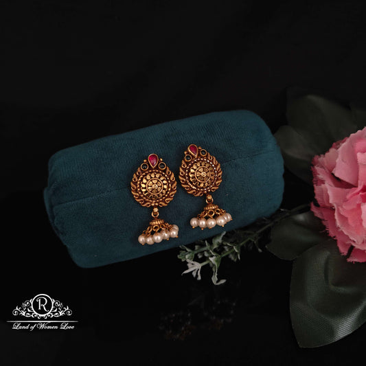 earrings silver nakshi design earrings-rcm1021 92.5 silver ramala jewelry / ramala collections