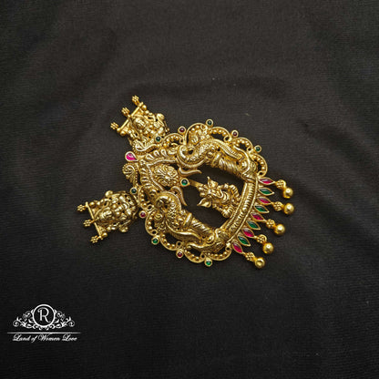 lord ganesh design silver mala locket-rcv188m180 92.5 silver ramala jewelry / ramala collections