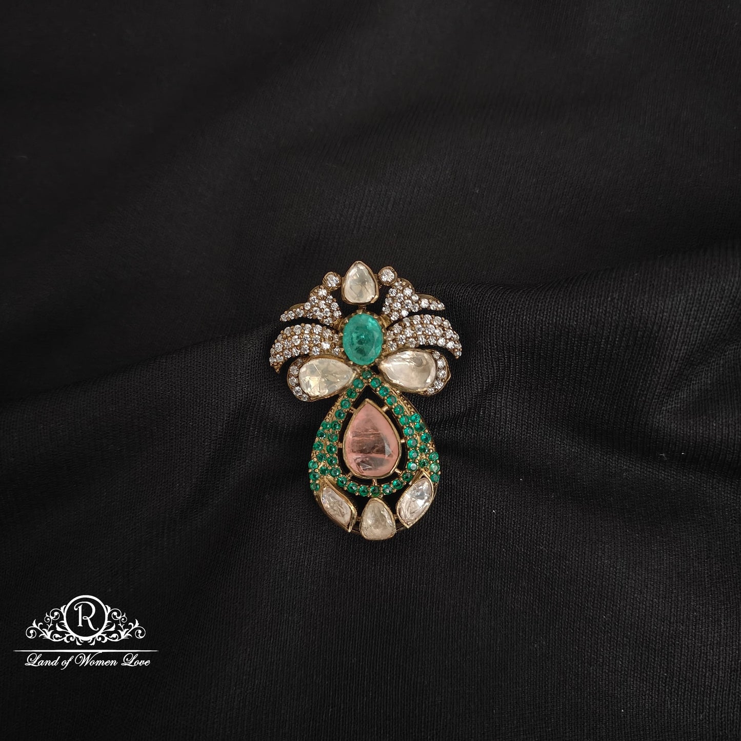 pendant 92.5 silver simple and cute victorian pendant -rcp129 92.5 silver ramala jewelry / ramala collections