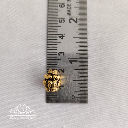 Silver base gold polish nakshi ball:RCP003