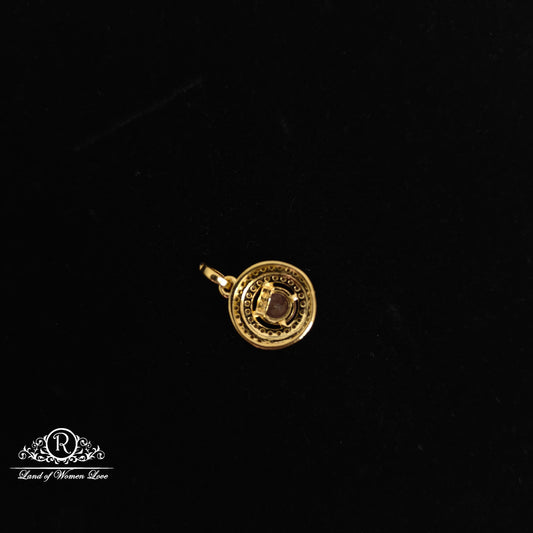 92.5 Silver CZ- stones beautiful pendant set-RCDS088