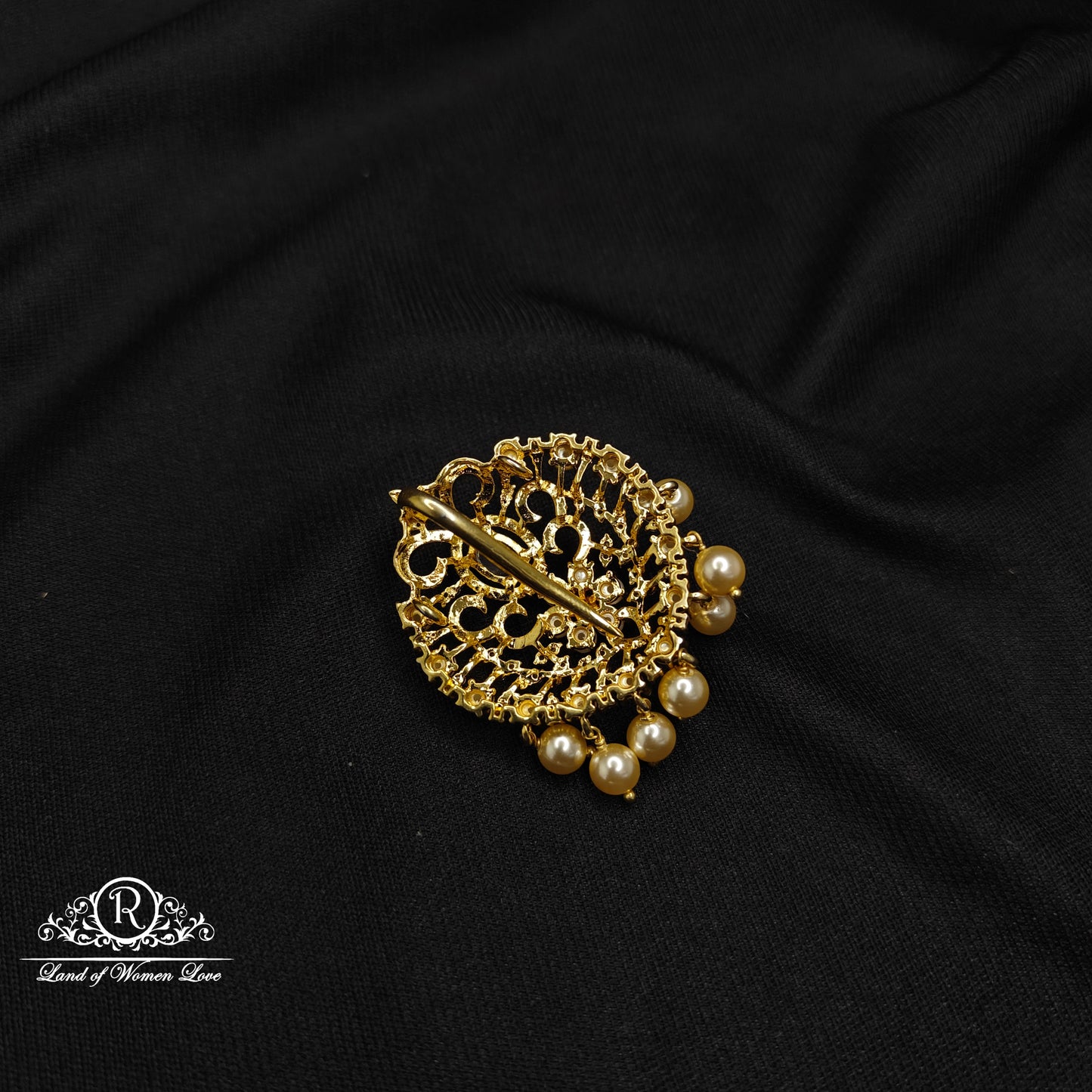 92.5 Silver Diamond Finishing Pendant Set-RCDS056