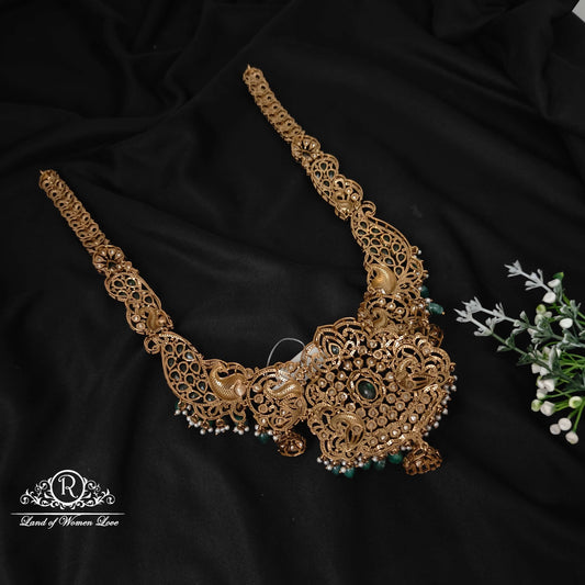 Silver Victorian Moissanite Peacock Design Haram-RCZ29