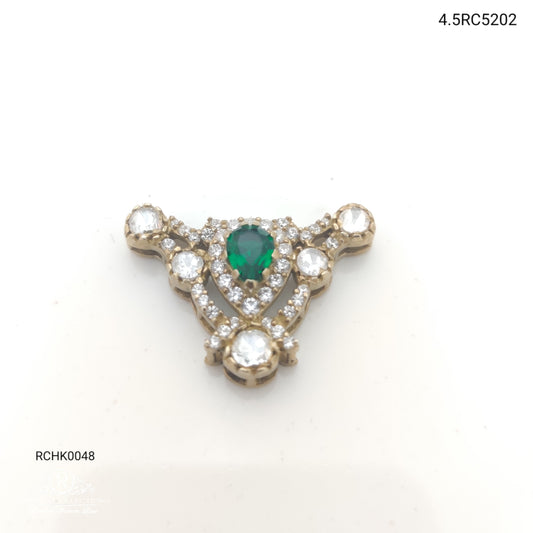 silver victorian ãƒâ¢ã…â€œã‚â¨ side lockets-rchk0048 moissanite 92.5 silver ramala jewelry / ramala collections