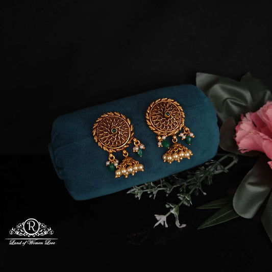 jhumka nakshi silver earrings-rcm1018 92.5 silver ramala jewelry / ramala collections
