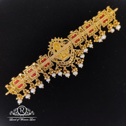 Lakshmi Devi design Corals silver Choker-RC85-70CP08